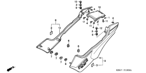 CB250 Боковая крышка