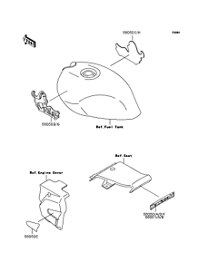 ZR250 Наклейки