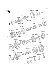KZ1000 Трансмиссия