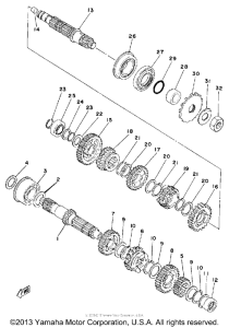 XT500H Трансмиссия