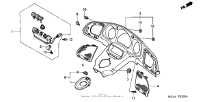 GL1800 Приборная панель