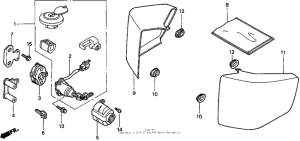VT750C Боковые обтекатели
