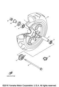 YW125 Переднее колесо