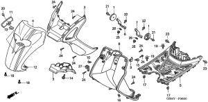 SFX50 Front fender / step floor