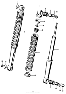 CL70 Rear shock absorber ko