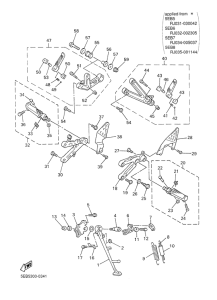 YZF-R6 Stand. footrest