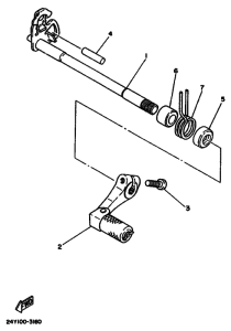 YZ490 YZ490U Shaft shift