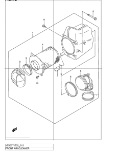 VZ800 Front air cleaner