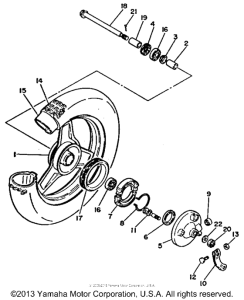 PW50F Переднее колесо