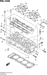 GSX1300R (ABS) Cylinder Head (Gsx1300Ral7 E33)
