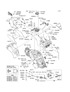 ZX1400 Топливный бак