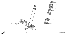 CB750F Траверса нижняя