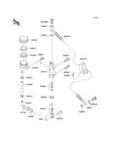 ZX1100 Задний торм цилиндр