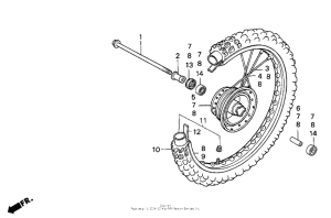 XR100 Переднее колесо