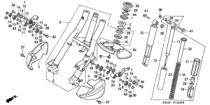 CN250 Вилка передней оси