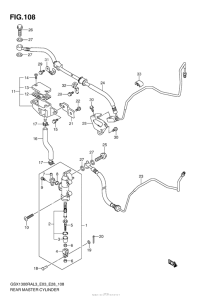 GSX1300R (ABS) Rear Master Cylinder (Gsx1300Ral3 E03)