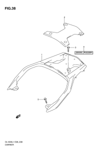 DL1000 Багажник