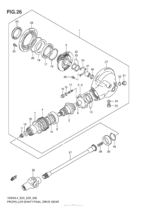 VZ800 Propeller Shaft / final Drive Gear