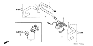 GL1800 (ABS) Клапан нагнетание воздуха