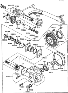 Z550 Drive shaft / final gear(1 / 2)