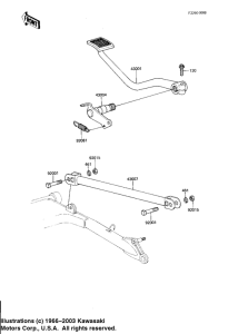 KZ1100 Педаль тормоза