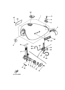 SR250 Fuel tank assy