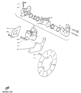 TDR125R Задний суппорт