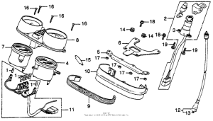 CB400 Cb40oti key set + speedometer + tachometer