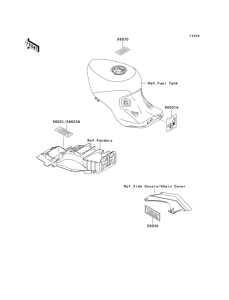 ZX1100 Лейбл предостережения