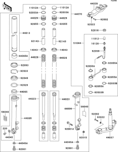 ZG1200 Передняя вилка