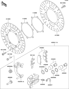  Передний тормоз