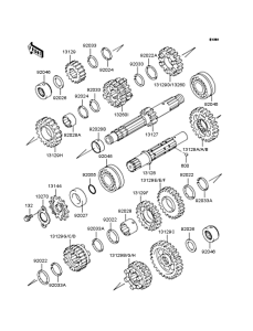 KLE400 Трансмиссия
