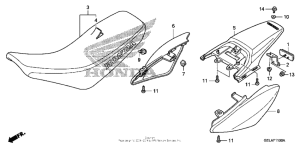 CRF50F Seat + rear fender