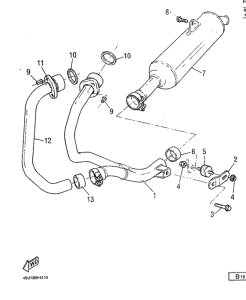 SZR660 Выхлопная система