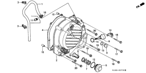 CH125 Крышка картера правая