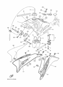 TT-R110E Топливный бак