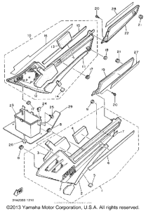 FJ1200AD Боковые обтекатели