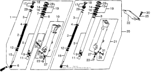 VT700C Передняя вилка