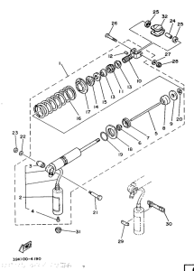 YZ80 Задняя подвеска