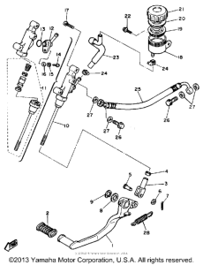 SRX600SC Задний торм цилиндр