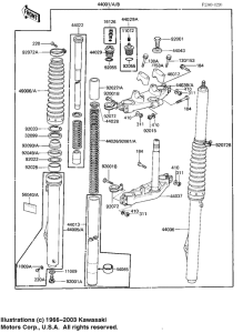  Вилка передней оси