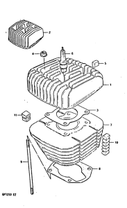 GP125 Цилиндр
