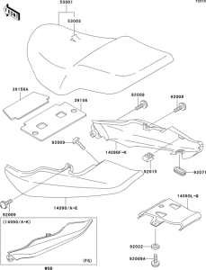 ER500 Сиденье