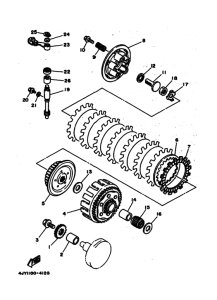 YZ125 YZ125F Бендикс
