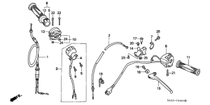 NSR75 Handle lever / switch /  cable