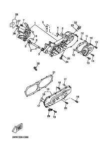 CW50N Картер двигателя