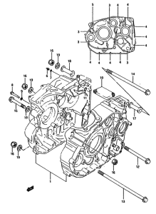 DR650 Картер двигателя