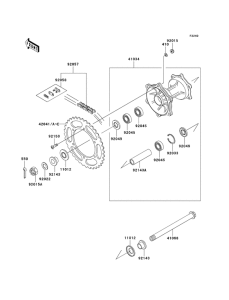 KX500 Задняя втулка