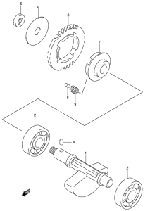 DR-Z400 Балансир кривошипа