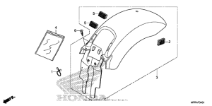 VT1300CS Заднее крыло